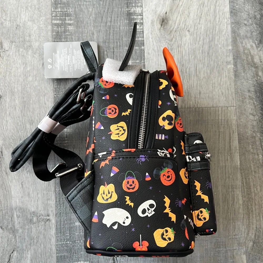 Minnie Mouse Halloween Disney Park Loungefly backpack 2021 BRAND NEW WITH TAGS - Picture 5 of 8